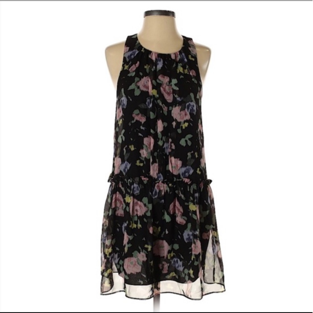 Likely floral chiffon sleeveless dress